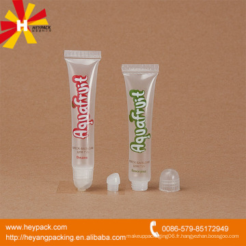 Tubes en plastique transparent à lèvres 16 ml avec capuchon à vis rond